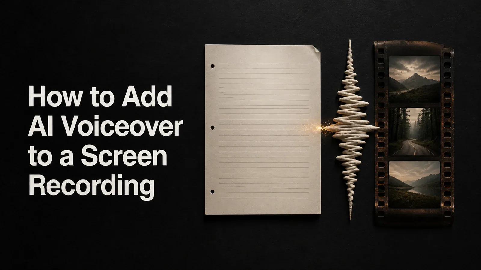 Cover illustration for How to Add AI Voiceover to a Screen Recording