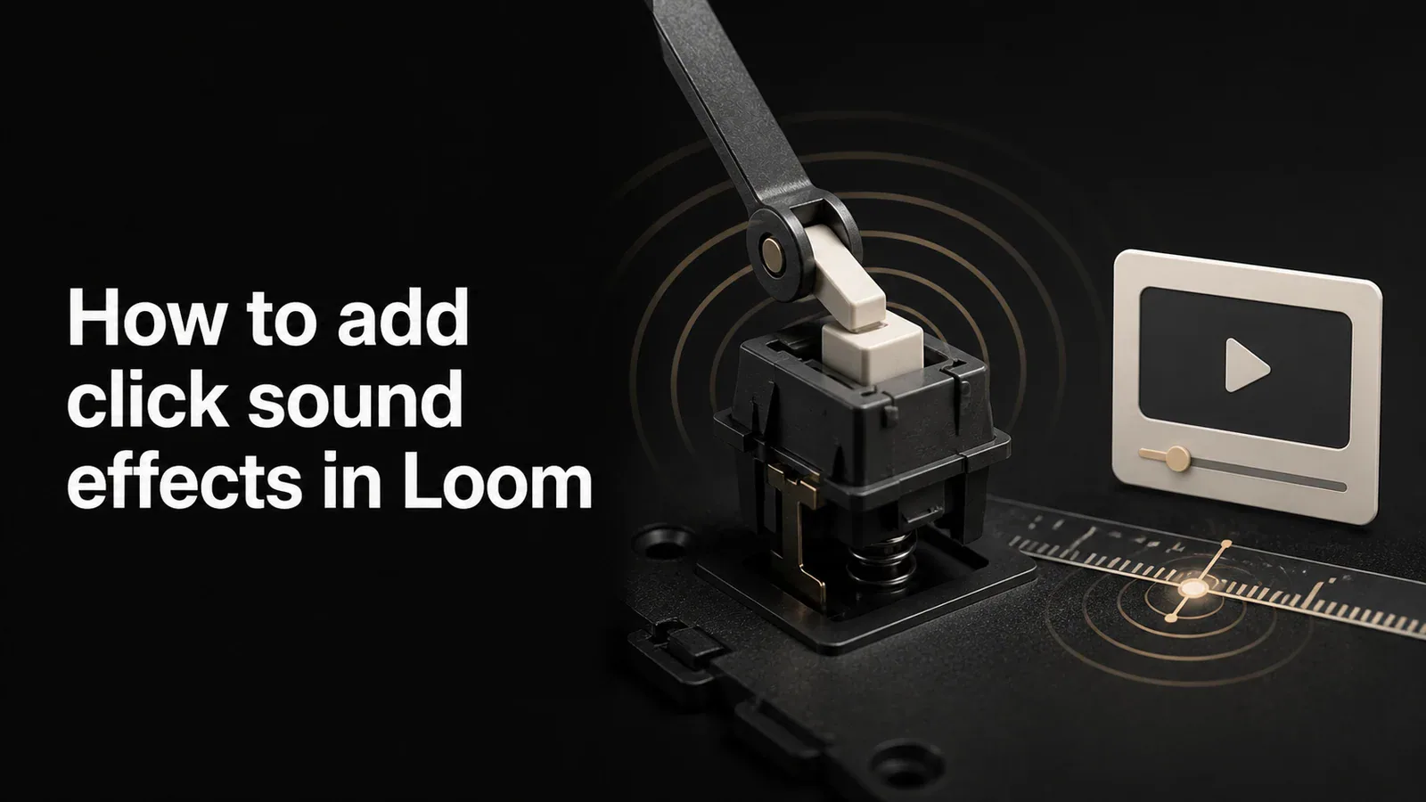 Cover illustration for How to add click sound effects in Loom