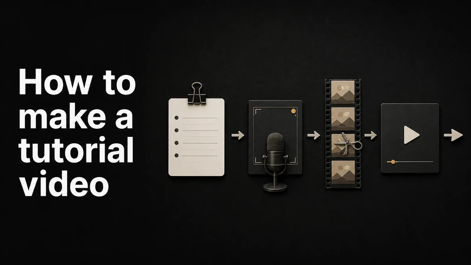 Cover illustration for How to make a tutorial video
