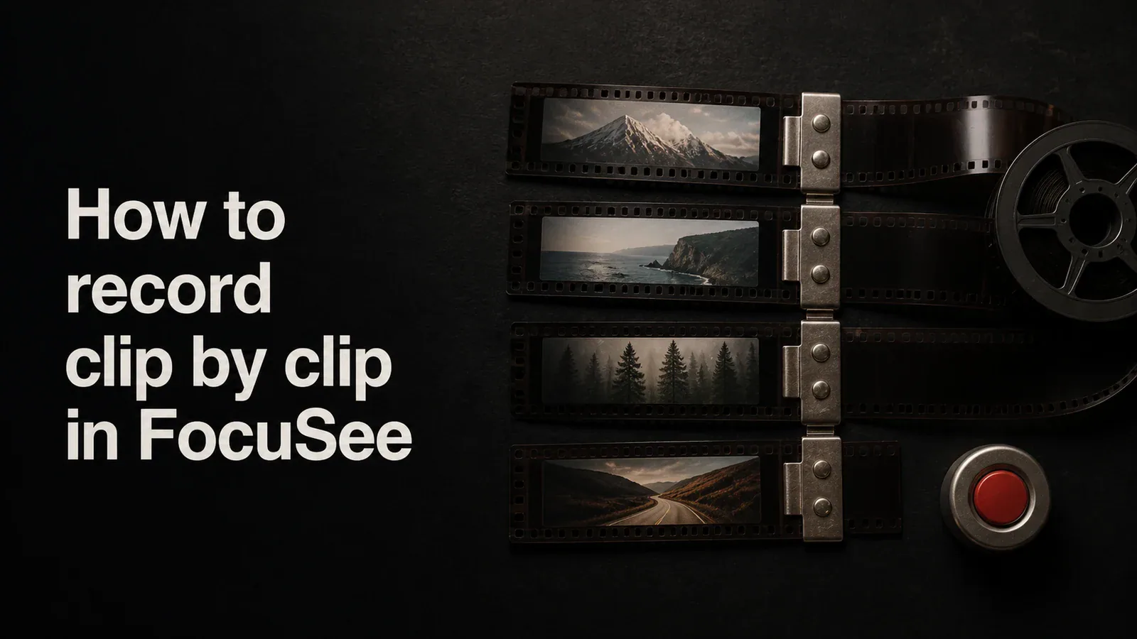 Cover illustration for How to record clip by clip in FocuSee