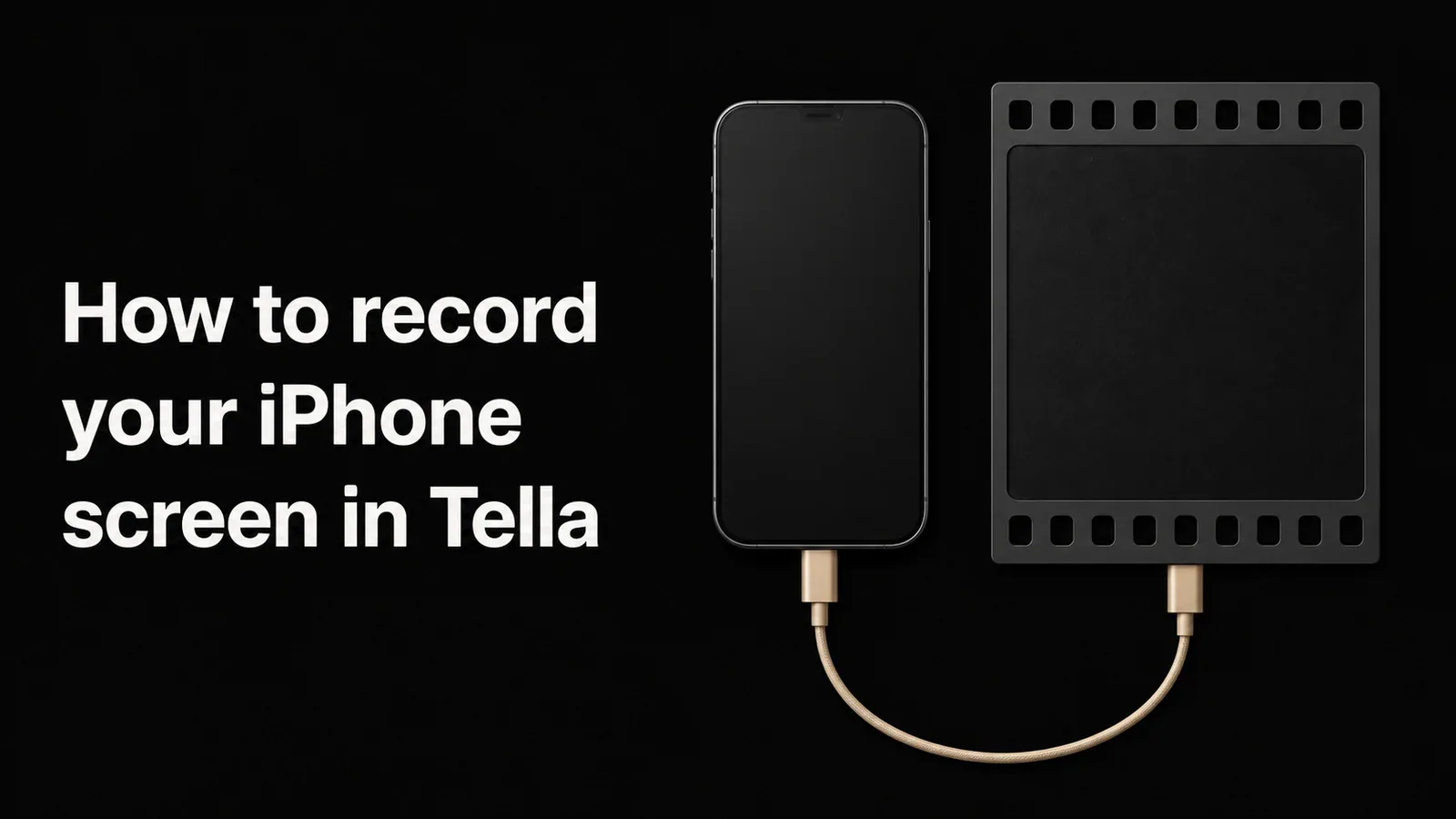 Cover illustration for How to record your iPhone screen in Tella