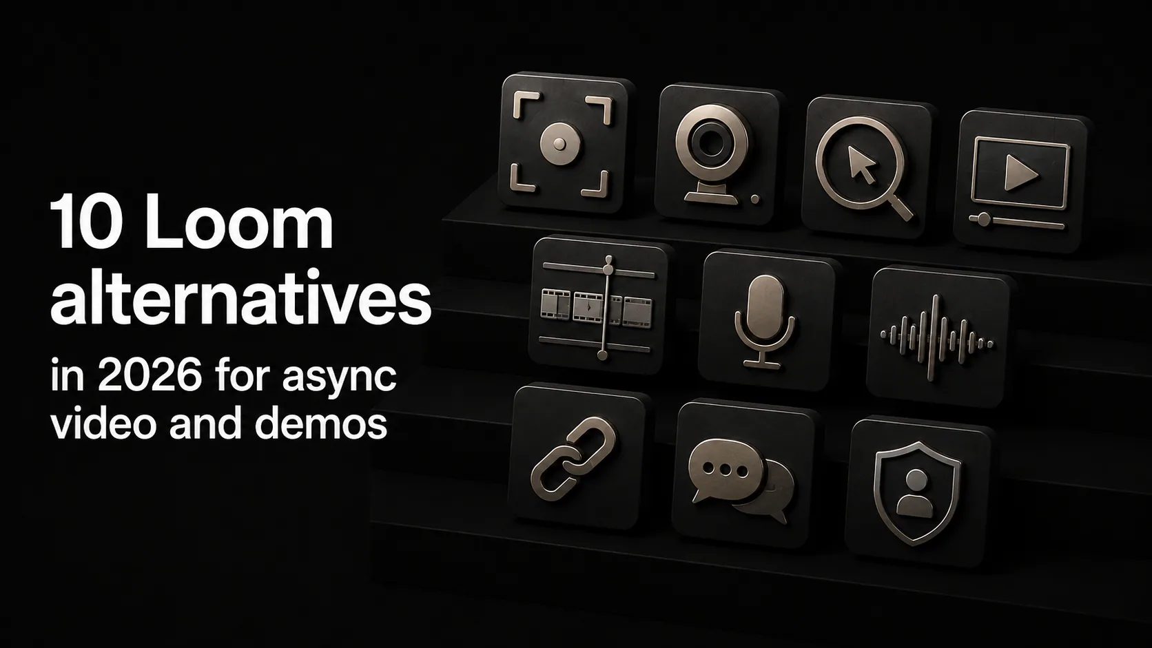 Cover illustration for 10 Loom alternatives in 2026 for async video and demos