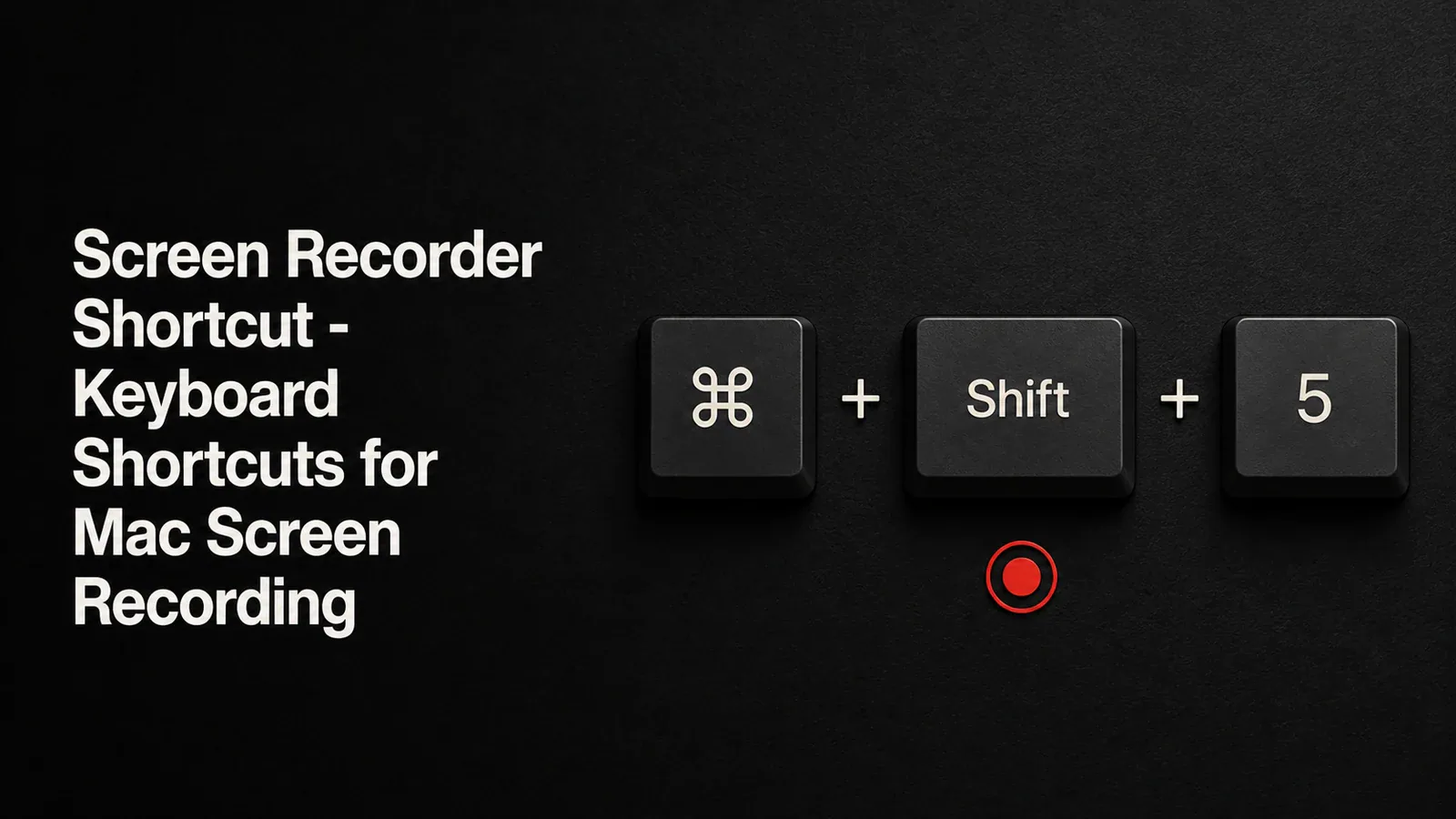 Cover illustration for Screen Recorder Shortcuts for Mac