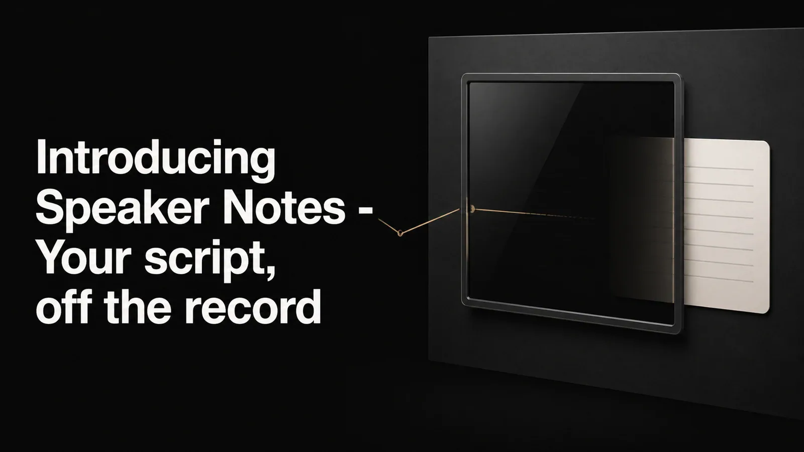Cover illustration for Introducing Speaker Notes