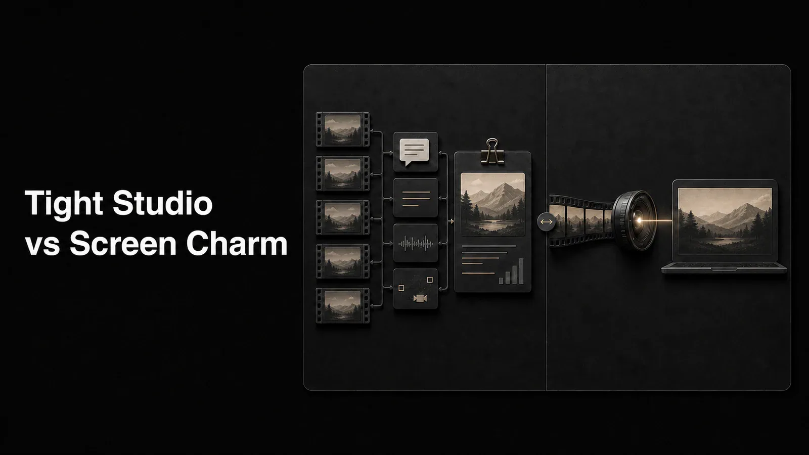 Cover illustration comparing Tight Studio and Screen Charm