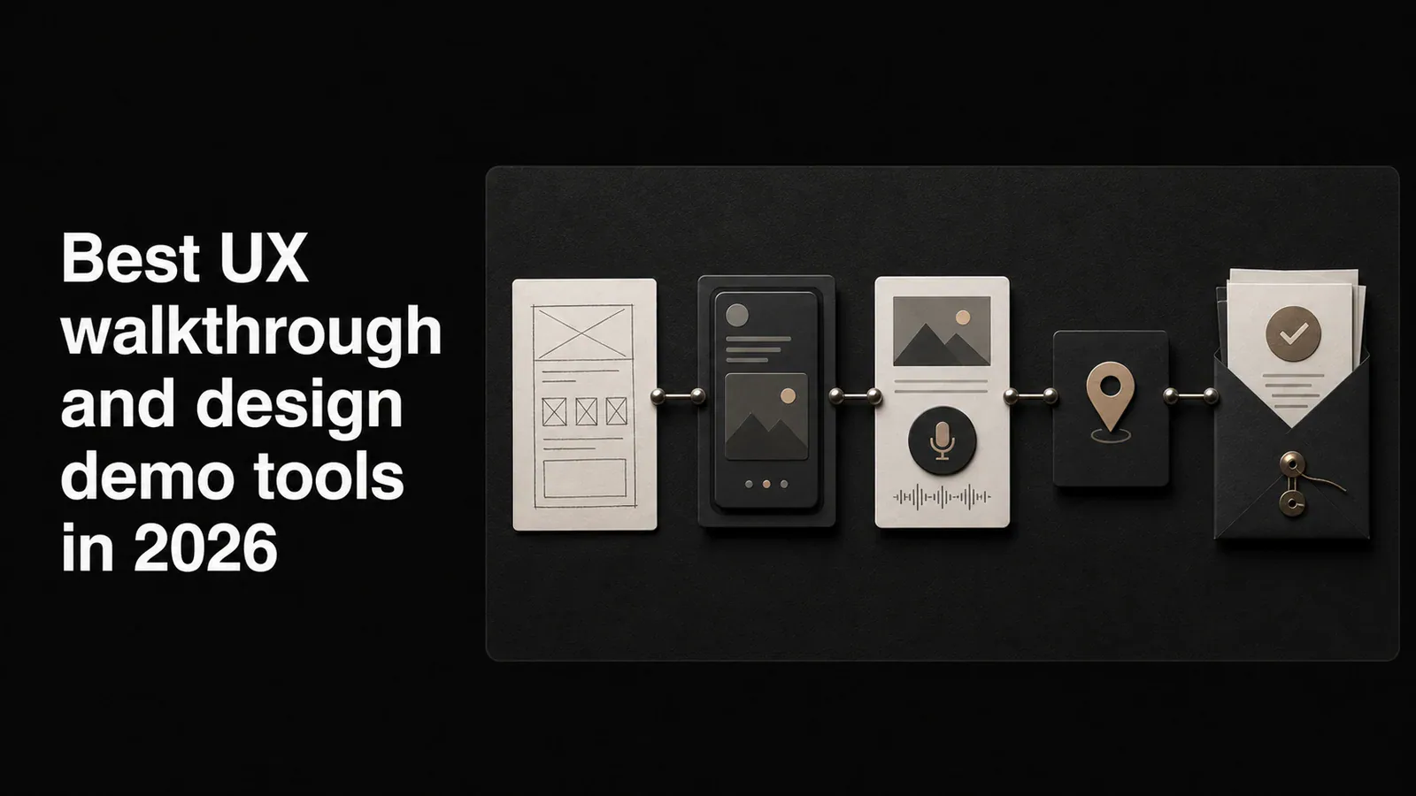 Cover illustration for Best UX walkthrough and design demo tools in 2026