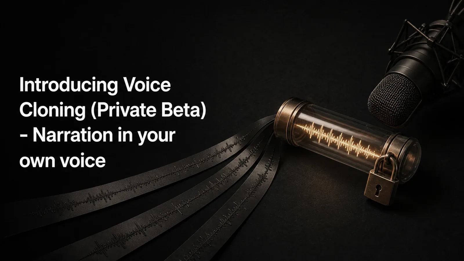 Cover illustration for Introducing Voice Cloning (Private Beta)