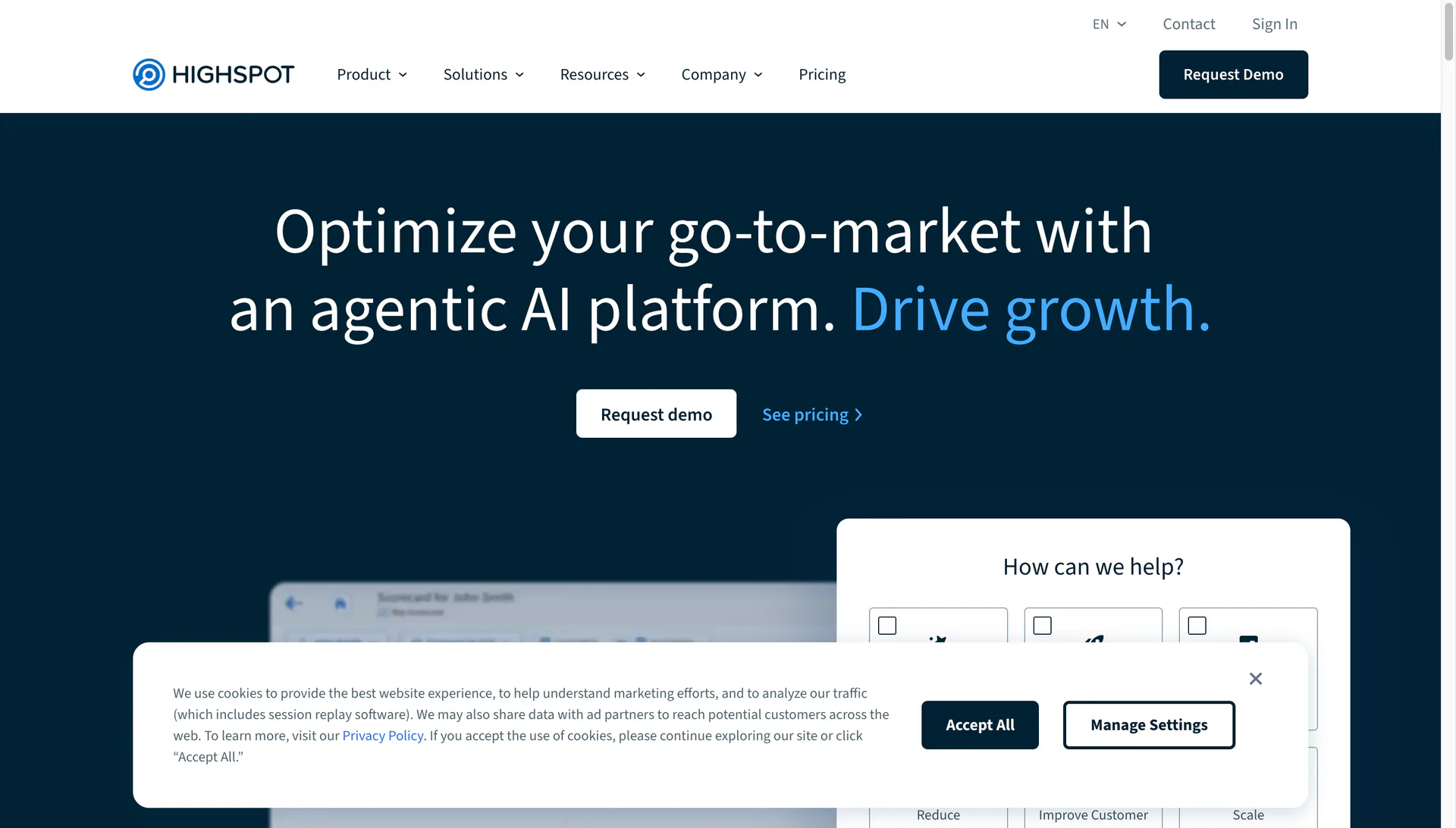 Highspot sales enablement content hub