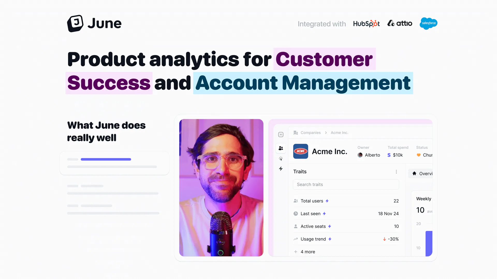 June account-level analytics