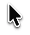 Close-up of a selected Recordly black cursor showing a rough white edge and gray halo around the arrow